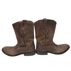 Resistol Handcrafted Genuine Leather Brown Boots Style M0016 size 9.5B